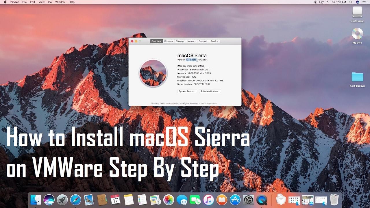 open vmware workstation 12 for free on mac os sierra